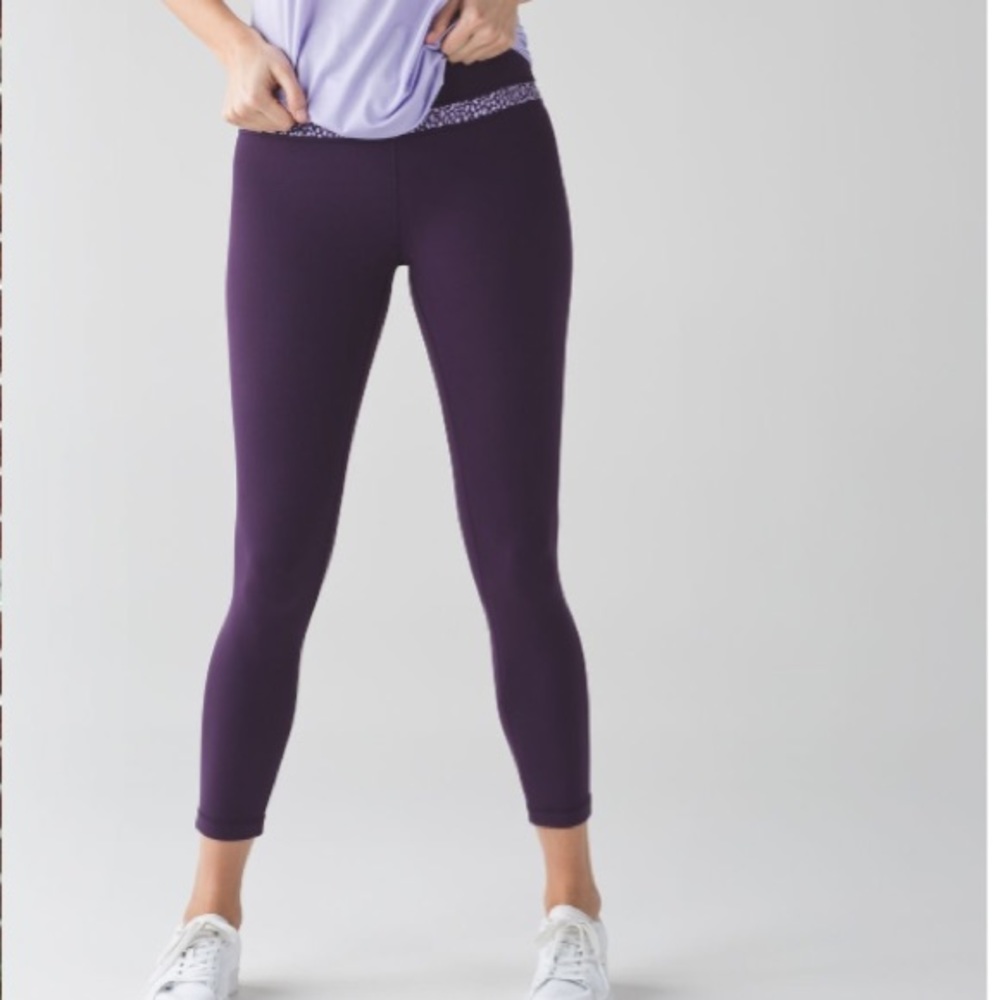 lululemon original align, deep Zinfandel size 6